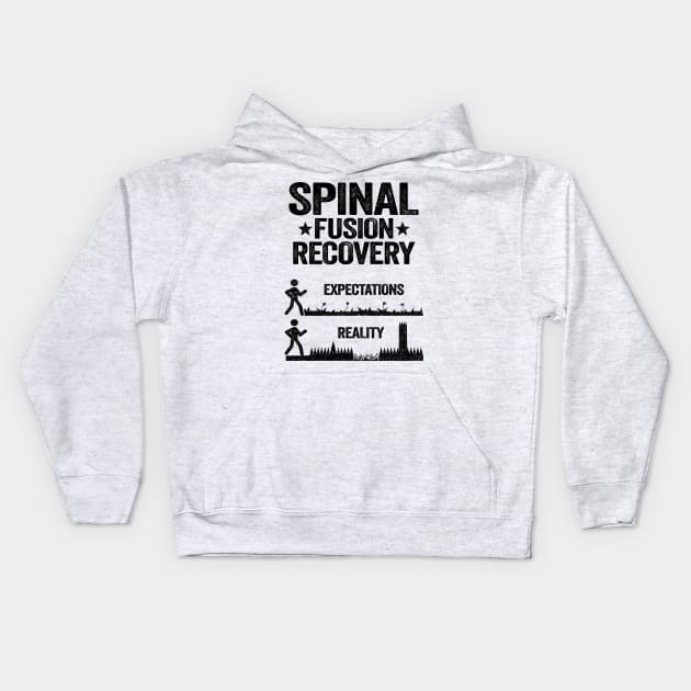 Bionic Spine Surgery Lumber Spinal Fusion Back Recovery Kids Hoodie by Kuehni